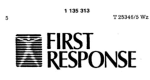 FIRST RESPONSE Logo (DPMA, 04.03.1986)