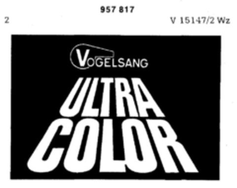 VOGELSANG ULTRA COLOR Logo (DPMA, 03.06.1976)