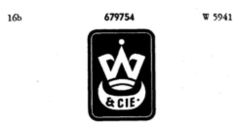W & CIE Logo (DPMA, 28.10.1954)