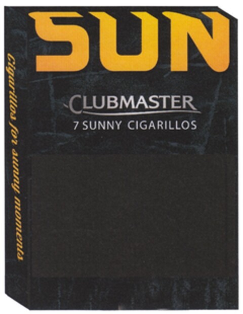 SUN CLUBMASTER 7 SUNNY CIGARILLOS Logo (DPMA, 07/30/2014)