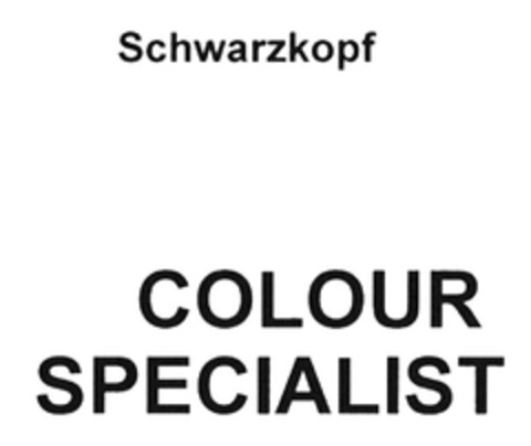 Schwarzkopf COLOUR SPECIALIST Logo (DPMA, 09/06/2016)