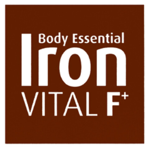 Body Essential Iron VITAL F+ Logo (DPMA, 03/27/2019)