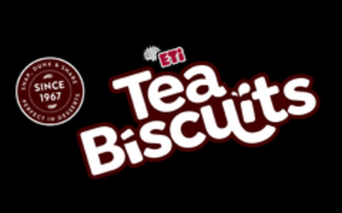 SNAP, DUNK & SHARE PERFECT IN DESSERTS SINCE 1967 ETi Tea Biscuits Logo (DPMA, 31.01.2024)