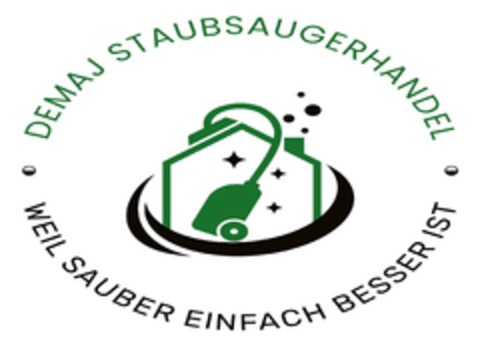 DEMAJ STAUBSAUGERHANDEL · WEIL SAUBER EINACH BESSER IST · Logo (DPMA, 18.12.2024)