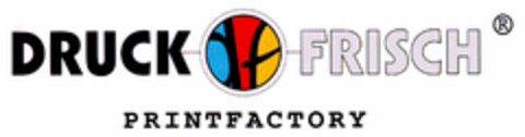 DRUCK FRISCH PRINTFACTORY Logo (DPMA, 05.07.2002)