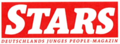 STARS DEUTSCHLANDS JUNGES PEOPLE-MAGAZIN Logo (DPMA, 13.02.2004)