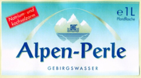 Alpen-Perle GEBIRGSWASSER Logo (DPMA, 11.11.2005)