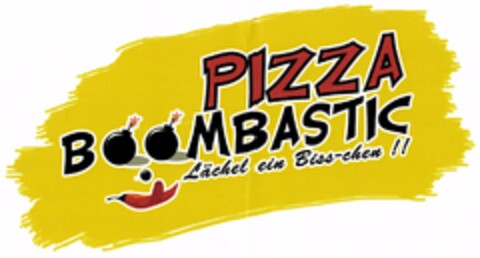 PIZZA BOOMBASTIC Lächel ein Biss-chen !! Logo (DPMA, 09/08/2006)