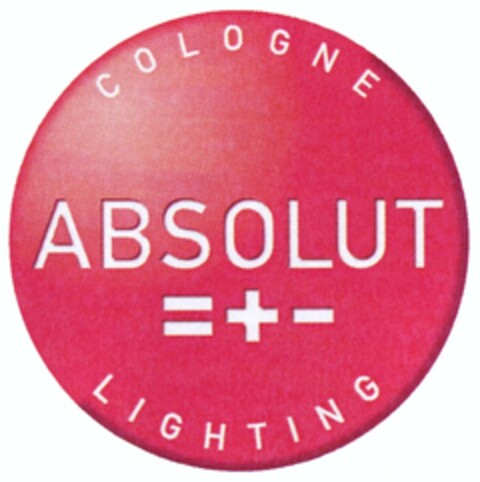 ABSOLUT =+- COLOGNE LIGHTING Logo (DPMA, 30.11.2006)