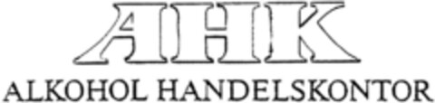 AHK ALKOHOL HANDELSKONTOR Logo (DPMA, 09/25/1995)