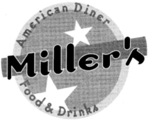 Miller's American Diner Food & Drinks Logo (DPMA, 09/23/1997)