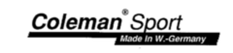 Coleman Sport Made in W.-Germany Logo (DPMA, 08.04.1988)