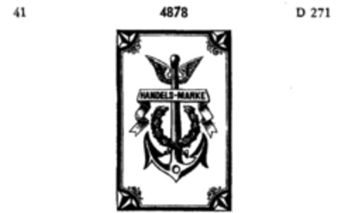 HANDELS-MARKE Logo (DPMA, 22.10.1894)