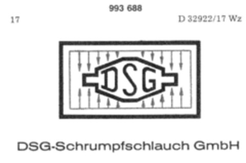 DSG-Schrumpfschlauch GmbH Logo (DPMA, 15.12.1978)