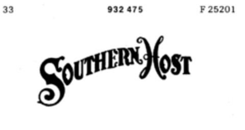SOUTHERN HOST Logo (DPMA, 26.04.1974)