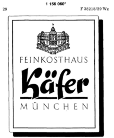 FEINKOSTHAUS Käfer MÜNCHEN Logo (DPMA, 12.01.1990)