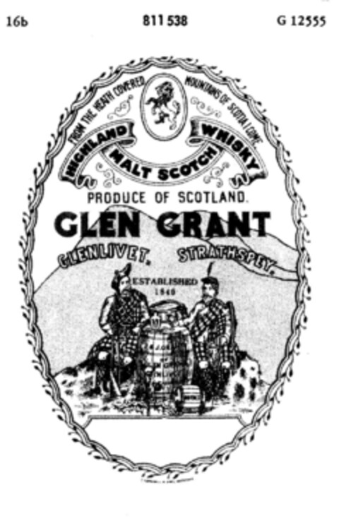 GLEN GRANT Logo (DPMA, 24.06.1963)