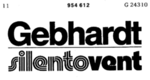 Gebhardt silentovent Logo (DPMA, 01/21/1976)