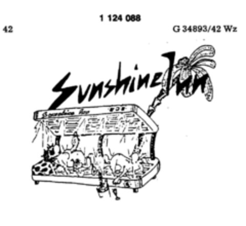 Sunshine Inn Logo (DPMA, 30.10.1987)