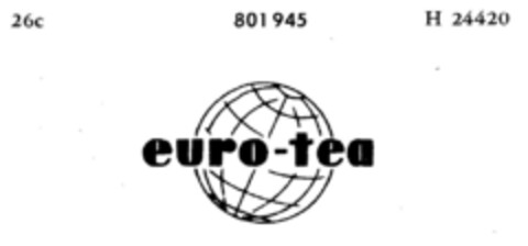 euro-tea Logo (DPMA, 25.01.1964)