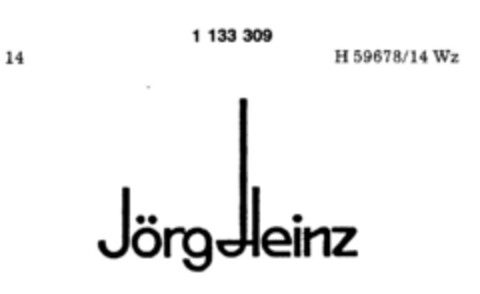 Jörg Heinz Logo (DPMA, 15.06.1988)