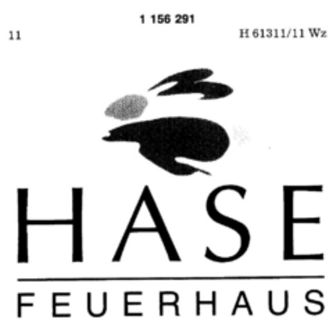 HASE FEUERHAUS Logo (DPMA, 25.03.1989)