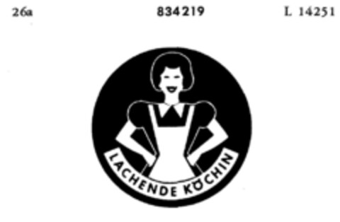 LACHENDE KÖCHIN Logo (DPMA, 18.08.1966)