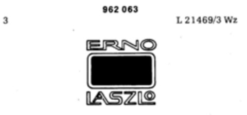 ERNO LASZLO Logo (DPMA, 04.01.1977)