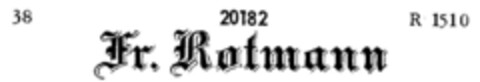 Fr. Rotmann Logo (DPMA, 26.09.1896)