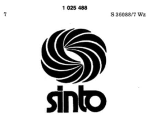 sinto Logo (DPMA, 25.03.1981)