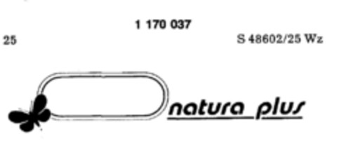 natura plus Logo (DPMA, 06/15/1989)