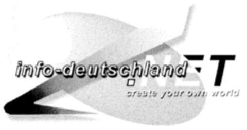 info-deutschland.NET create your own world Logo (DPMA, 07.08.2000)