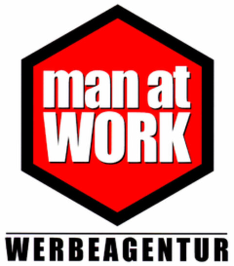 man at WORK WERBEAGENTUR Logo (DPMA, 18.01.2001)