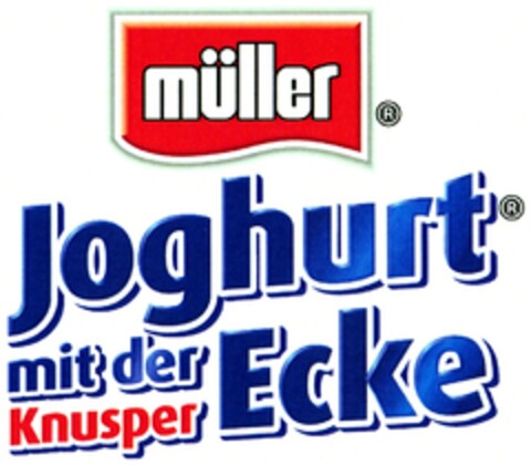 müller Joghurt mit der Knusper Ecke Logo (DPMA, 02.01.2008)