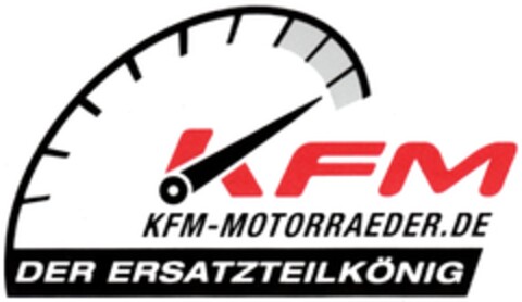 KFM KFM-MOTORRAEDER.DE DER ERSATZTEILKÖNIG Logo (DPMA, 26.03.2011)