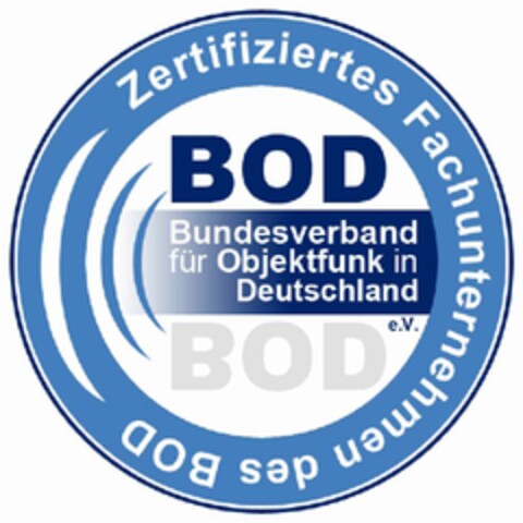 Zertifiziertes Fachunternehmen des BOD Logo (DPMA, 16.05.2011)