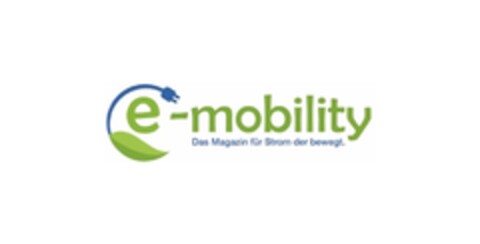 e-mobility Das Magazin für Strom der bewegt. Logo (DPMA, 05.04.2017)