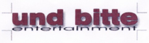 und bitte entertainment Logo (DPMA, 04.10.2004)