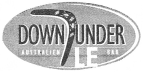 DOWN UNDER AUSTRALIEN LE BAR Logo (DPMA, 24.01.2007)