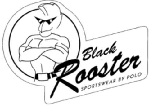 Black Rooster SPORTSWEAR BY POLO Logo (DPMA, 11/03/1994)