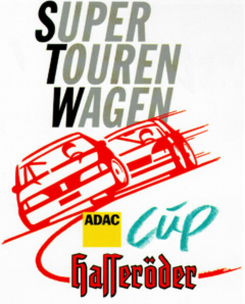 SUPER TOUREN WAGEN ADAC cup Hasseröder Logo (DPMA, 23.09.1997)
