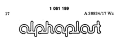 alphaplast Logo (DPMA, 13.04.1983)