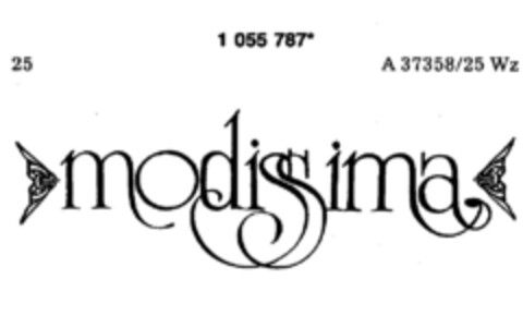 modissima Logo (DPMA, 20.07.1983)