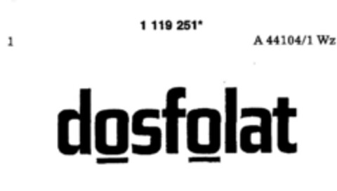 dosfolat Logo (DPMA, 08.02.1988)