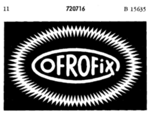 OFROFIX Logo (DPMA, 03/30/1957)