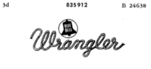 BLUE BELL Wrangler Logo (DPMA, 19.04.1961)