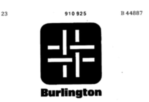 Burlington Logo (DPMA, 25.08.1970)