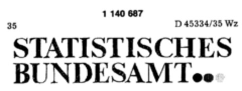 STATISTISCHES BUNDESAMT Logo (DPMA, 10/10/1988)