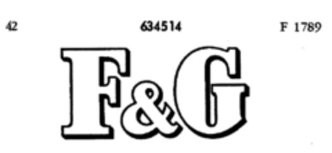 F&G Logo (DPMA, 08.09.1951)