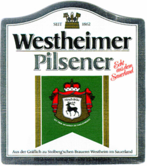 Westheimer Pilsener Logo (DPMA, 09.05.1989)